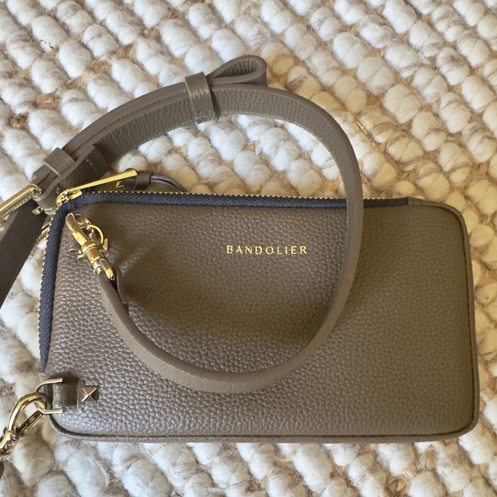 Bandolier iPhone & Pouch Set in Olive Green & Gold Accent - Picture 3 of 15